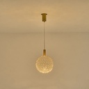 LÁMPARA DE TECHO COLGANTE BOLA LED 6.3W 648lm 3000K Ø250x1388mm ARTE ILLUMINA PERFORATO