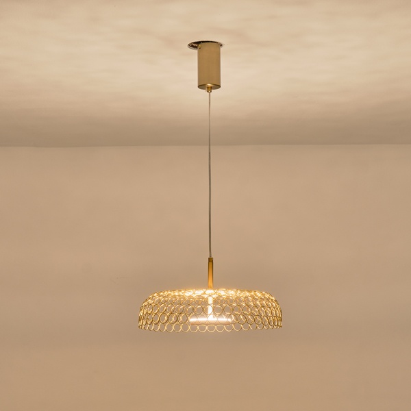 LÁMPARA DE TECHO COLGANTE LED 10W 1080lm 3000K Ø350x1390mm ARTE ILLUMINA PERFORATO