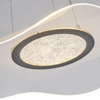 LÁMPARA COLGANTE ACRÍLICAS REDONDA LED 48W 43203000K Ø540 mm NEGRO ARTE ILLUMINA FIRENZE