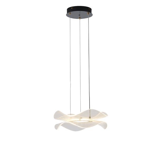 LÁMPARA COLGANTE ACRÍLICAS REDONDA LED 34W 3024lm 3000K Ø340mm NEGRO ARTE ILLUMINA FIRENZE
