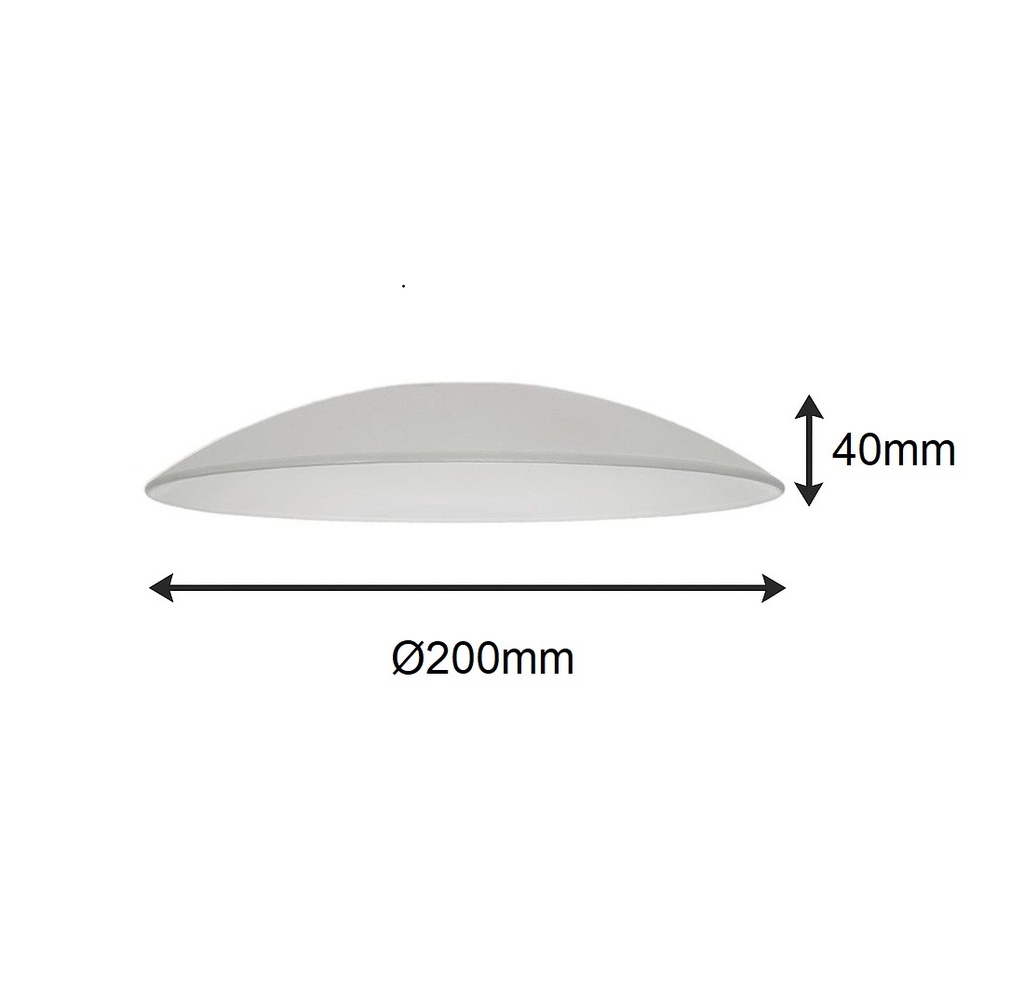 CRISTAL DE RECAMBIO PLAFON 2050x40mm MATE 1 CARA