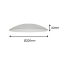 CRISTAL DE RECAMBIO PLAFON 2050x40mm MATE 1 CARA