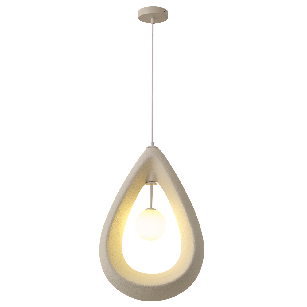 LÁMPARA DE TECHO COLGANTE DE POLIESTIRENO 330x200mm ARTE ILLUMINA DROPA