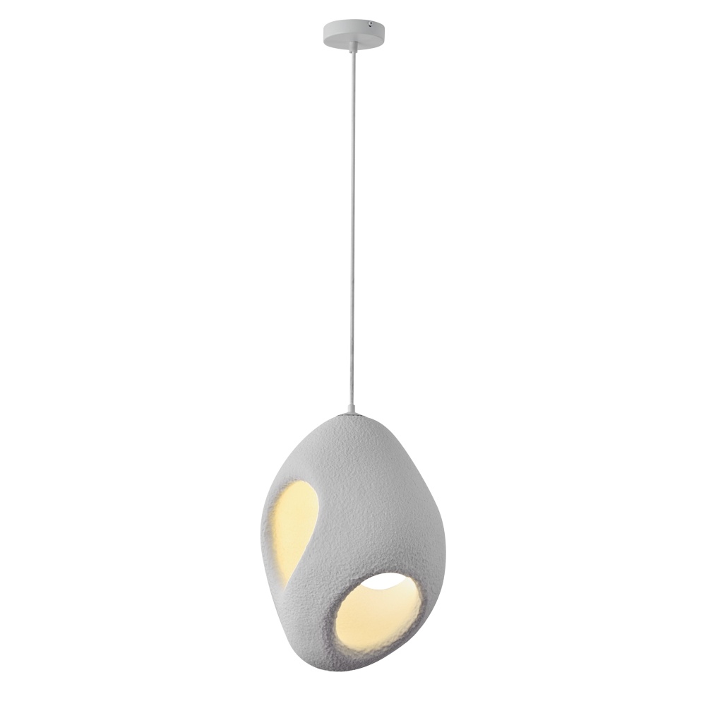 LÁMPARA DE TECHO COLGANTE DE POLIESTERINO E27 290x290x410mm ARTE ILLUMINA ALBA