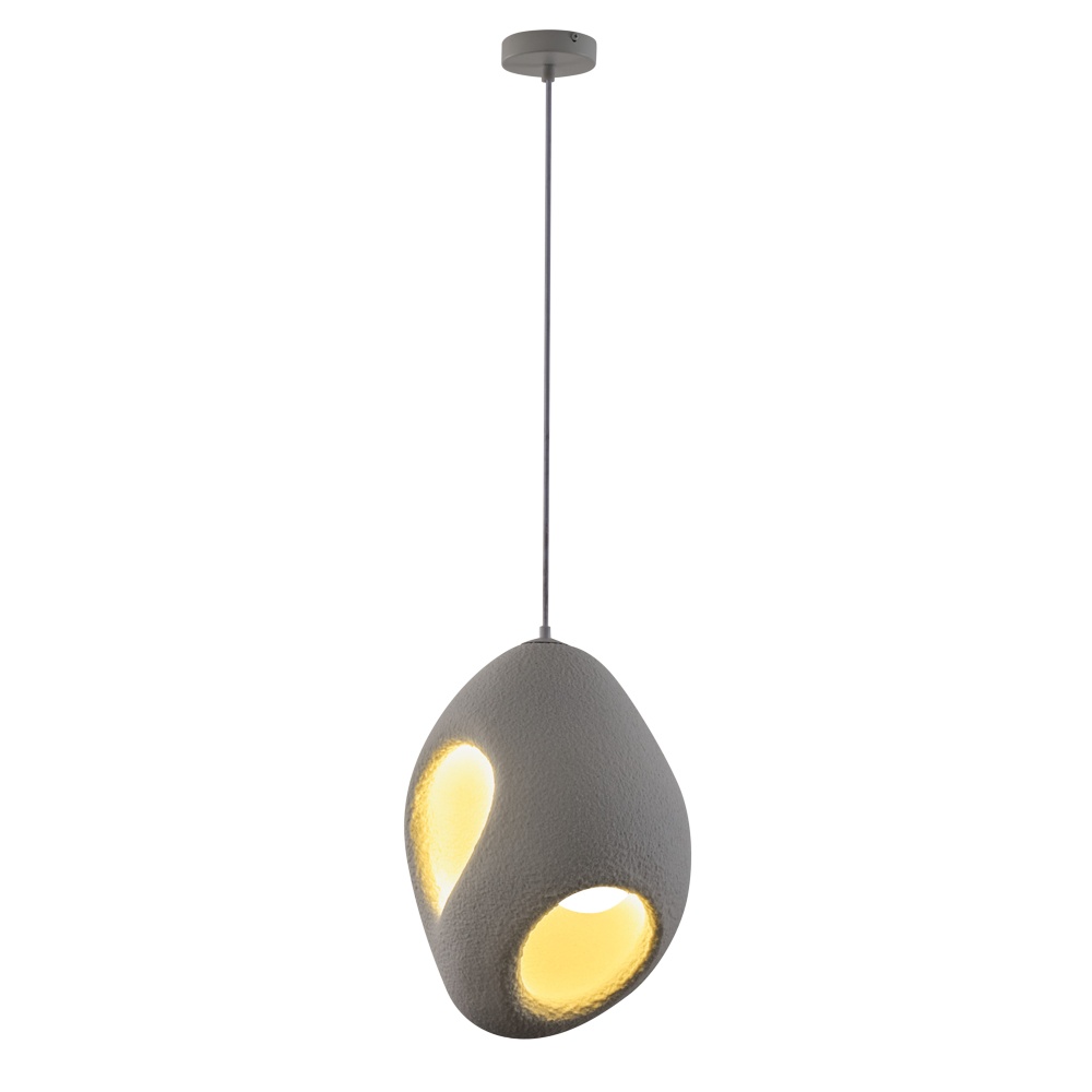 LÁMPARA DE TECHO COLGANTE DE POLIESTERINO E27 290x290x410mm ARTE ILLUMINA ALBA