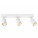 FOCO 3 LUCES 3xGU10 Máx. 7W 400x60x130mm BLANCO ARTE ILLUMINA BRAVA