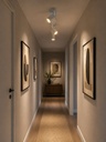 FOCO 3 LUCES 3xGU10 Máx. 7W 400x60x130mm BLANCO ARTE ILLUMINA BRAVA