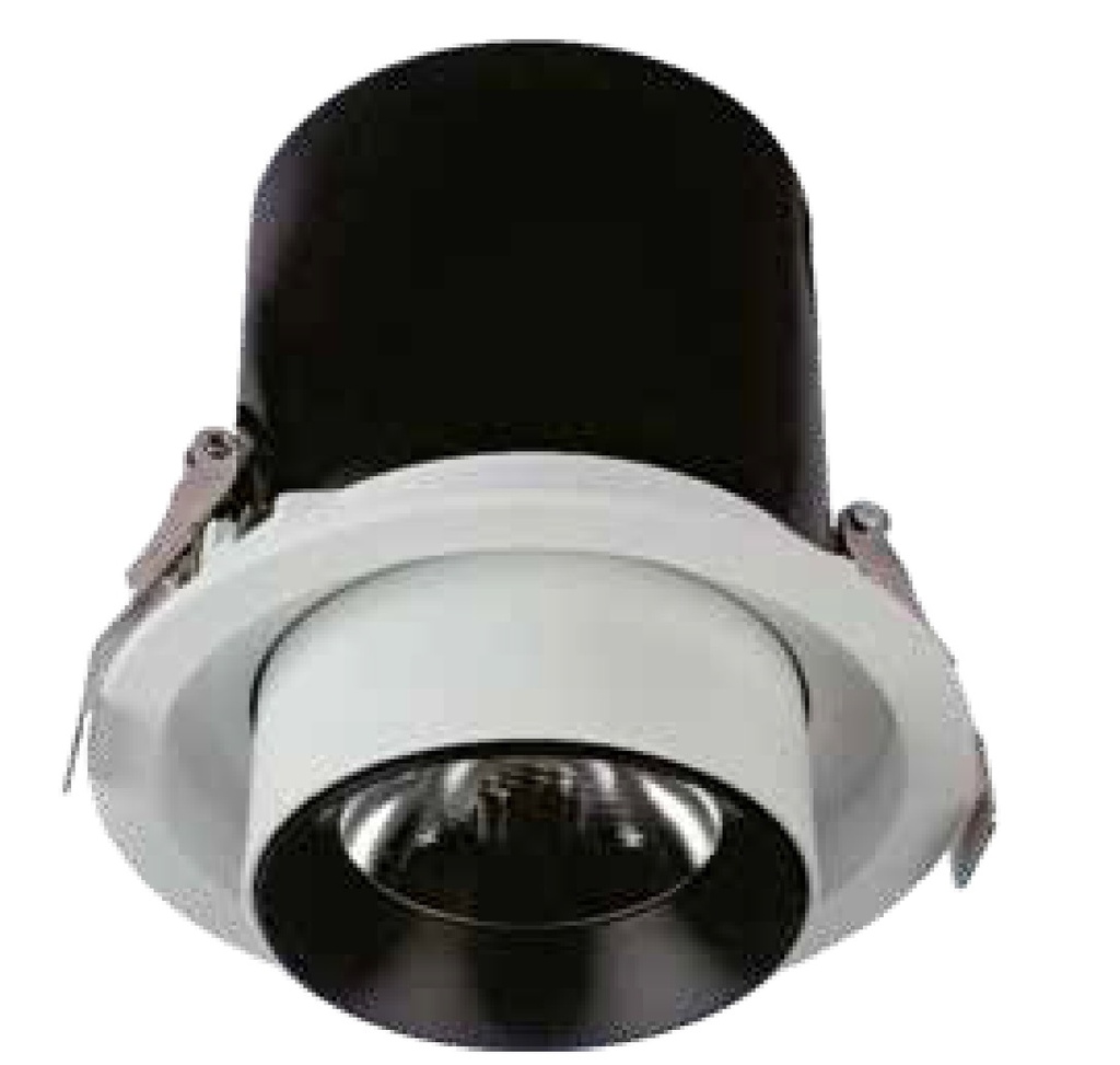 EMPOTRABLE CON FOCO MÓVIL 12W Ø110 BLANCO PRO EUROLAMP