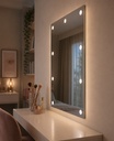 ESPEJO MAQUILLAJE RECTANGULAR LED 9W 1680lm 85-265V 40x50 "LOGE" ARTE ILLUMINA