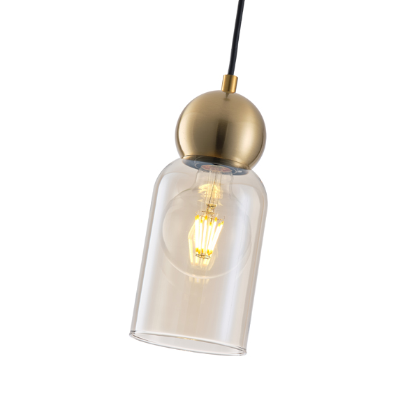LÁMPARA DE TECHO COLGANTE CRISTAL 1xE27 100x1270mm NEGRO ARTE ILLUMINA AURELIA