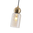 LÁMPARA DE TECHO COLGANTE CRISTAL 1xE27 100x1270mm NEGRO ARTE ILLUMINA AURELIA