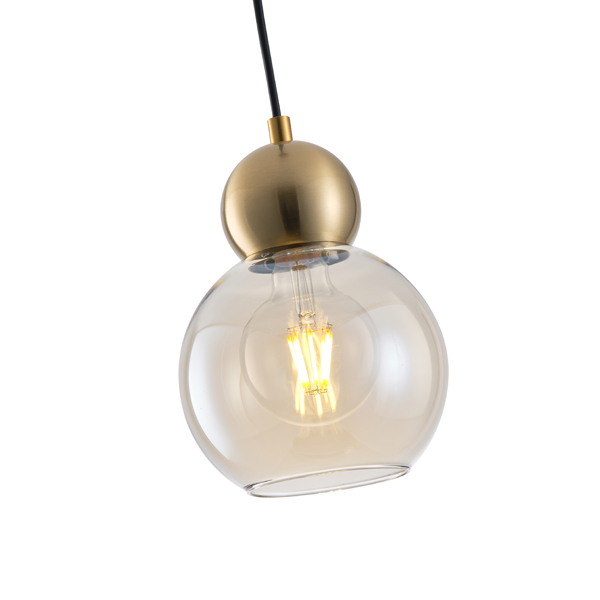 LÁMPARA DE TECHO COLGANTE DE CRISTAL 1xE27 150×1240mm NEGRO ARTE ILLUMINA AURELIA
