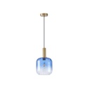 LÁMPARA DE TECHO COLGANTE CRISTAL GOFRADO 1xE27MAX 15W 200x210mmX160CM ARTE ILLUMINA TOPACIO