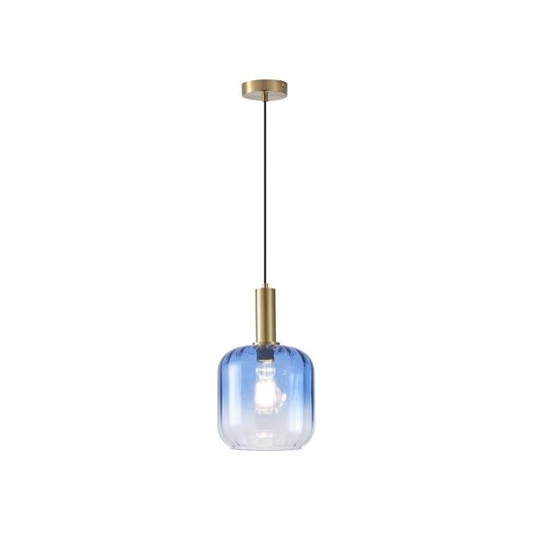 LÁMPARA DE TECHO COLGANTE CRISTAL GOFRADO 1xE27MAX 15W 200x210mmX160CM ARTE ILLUMINA TOPACIO