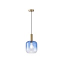 LÁMPARA DE TECHO COLGANTE CRISTAL GOFRADO 1xE27MAX 15W 200x210mmX160CM ARTE ILLUMINA TOPACIO