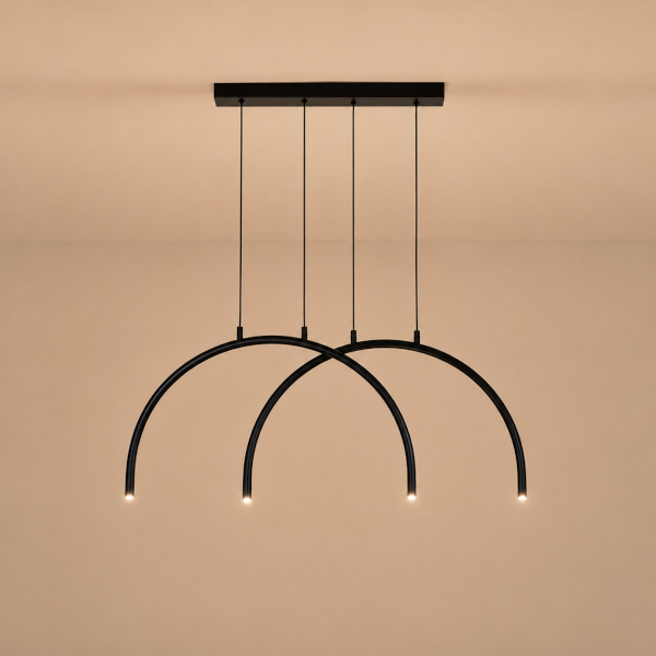 LÁMPARA DE TECHO COLGANTE ALUMINIO-METAL 10W 896lm 3000K 840x20x330mm  ARTE ILLUMINA APSIS 