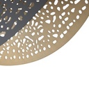 LÁMPARA DE TECHO COLGANTE DE METAL 1xE27 MÁX. 15W Ø600mm NEGRO-ORO ARTE ILLUMINA GALILEA
