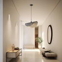 LÁMPARA DE TECHO COLGANTE DE METAL 1xE27 MÁX. 15W Ø600mm NEGRO-ORO ARTE ILLUMINA GALILEA