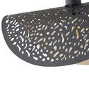 LÁMPARA DE TECHO COLGANTE DE METAL 1xE27 MÁX. 15W Ø450mm MÁX. 15W NEGRO-ORO ARTE ILLUMINA GALILEA
