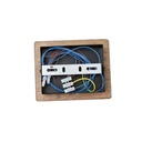 LÁMPARA DE TECHO COLGANTE MADERA-METAL 4 LUCES 4xE27 MAX 15W 1030x180x865mm NEGRO ARTE ILLUMINA CONO