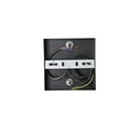 LÁMPARA DE TECHO COLGANTE MADERA-METAL 4 LUCES 4xE27 MAX 15W 300x300x1230mm NEGRO-MARRÓN ARTE ILLUMINA MULTIPLA
