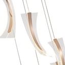 LÁMPARA COLGANTE ACRÍLICAS LED 60W 5400lm 3000K 350mm ORO FRANCÉS ARTE ILLUMINA COMO