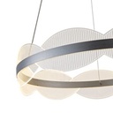 LÁMPARA COLGANTE ACRÍLICAS REDONDA LED 60W 5400lm 3000K Ø600mm PLATA ARTE ILLUMINA TORINO