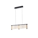 LÁMPARA COLGANTE ACRÍLICO LED 2 LUCES LED 2Χ16W 3024lm 3000K 600x270x175mm ORO FRANCÉS ARTE ILLUMINA RAVENA