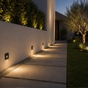 EMPOTRABLE DE PARED LED 3W DC24V 18lm IP54 85x85x46mm ARTE ILLUMINA