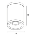FOCO EXTERIOR DE ALUMINIO IP65 GU10 máx. 7W Ø90x100mm ARTE ILLUMINA