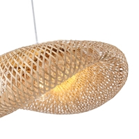 LÁMPARA DE TECHO COLGANTE BAMBÚ 1xE27 MAX 40W 430x430x220mm ARTE ILLUMINA LAGOON