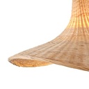 LÁMPARA DE TECHO  COLGANTE BAMBÚ 1xE27 MAX 40W 520x435x270mm ARTE ILLUMINA VISOR