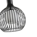 LÁMPARA DE TECHO COLGANTE METAL SINGLE LUZ 1XE27 MAX 15W Ø340X1520mm NEGRO ARTE ILLUMINA AIRY