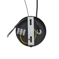 LÁMPARA DE TECHO COLGANTE METAL SINGLE LUZ 1XE27 MAX 15W Ø340X1520mm NEGRO ARTE ILLUMINA AIRY