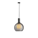 LÁMPARA DE TECHO COLGANTE METAL 1xE27 MAX 15W Ø340x1520mm NEGRO ARTE ILLUMINA AIRY