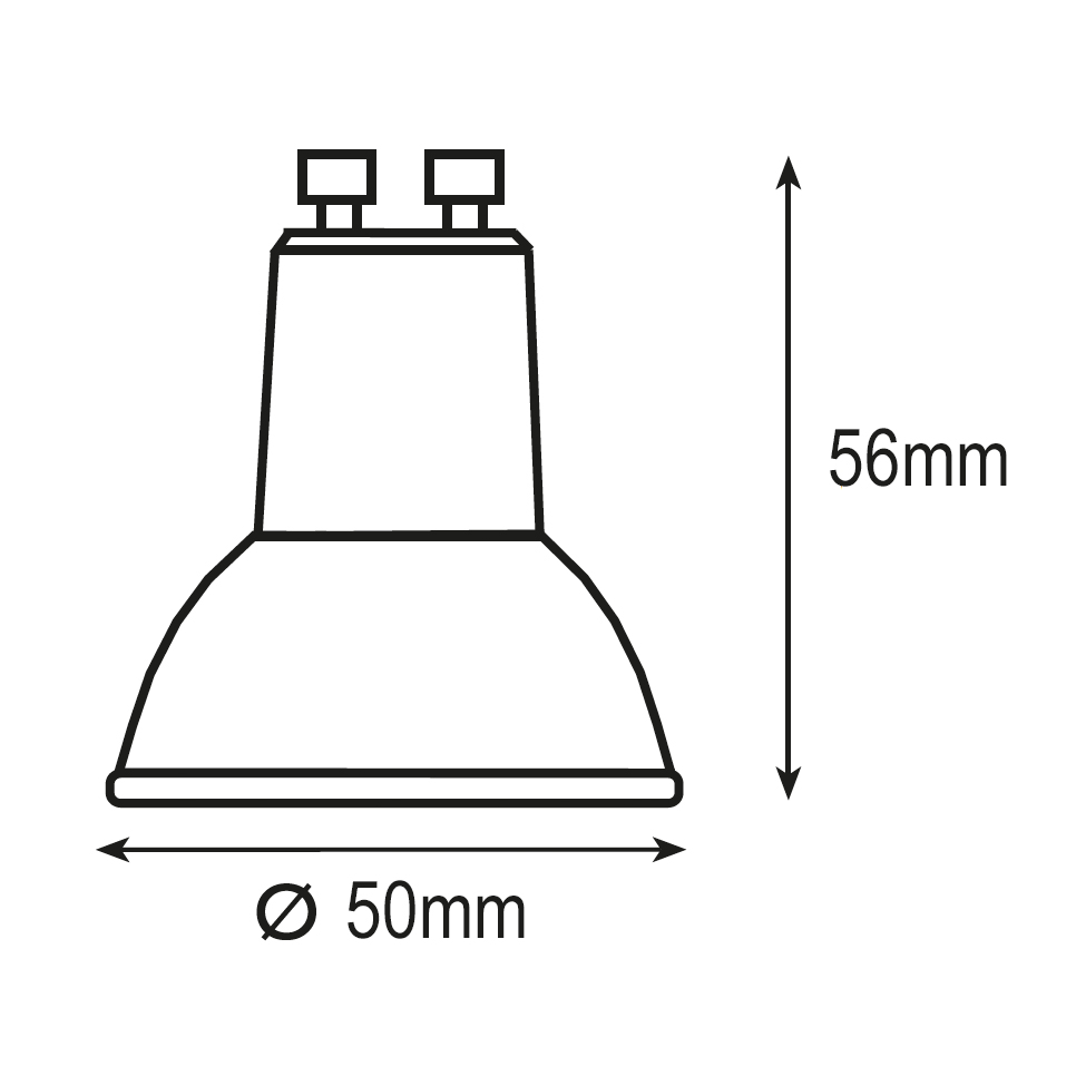 BOMBILLA GU10 LED SMD 4,5W 3000K 