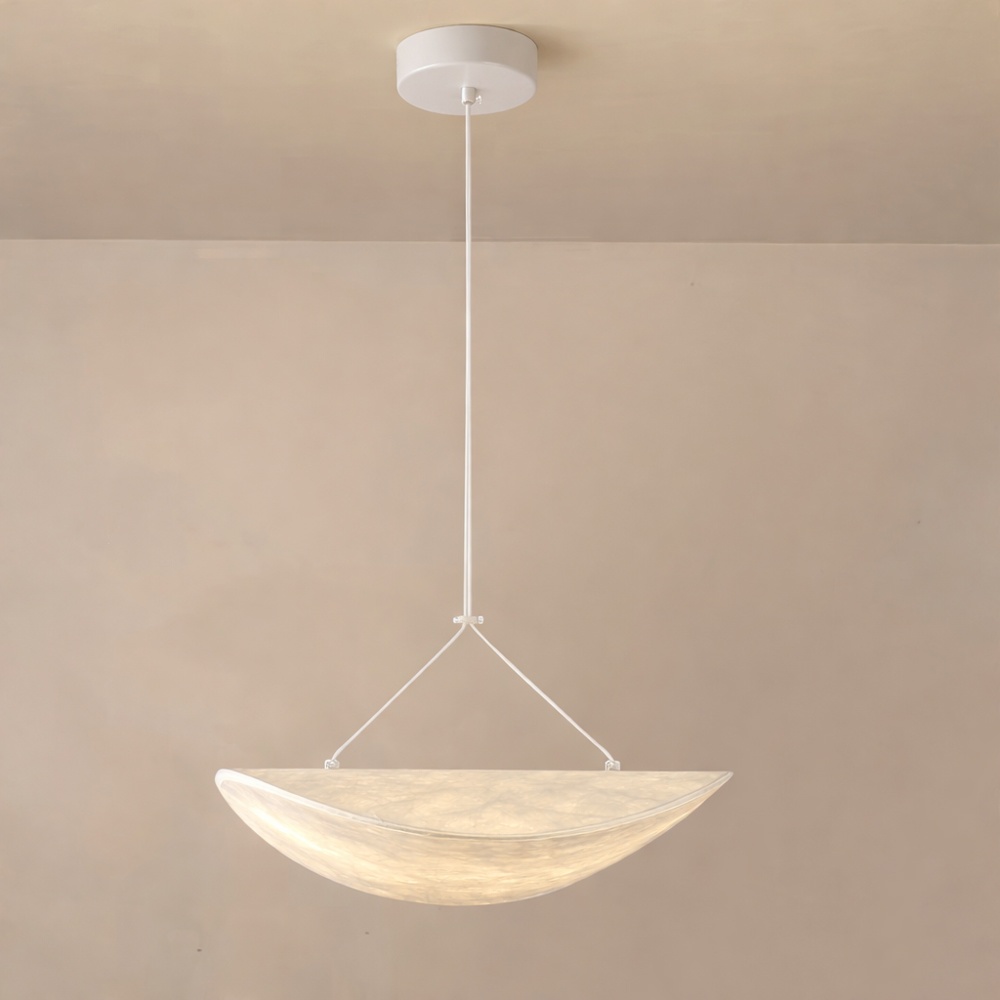 LÁMPARA DE TECHO COLGANTE  LED 9W 405Lm 3000K Ø400mm BLANCO ARTE ILLUMINA NEFI