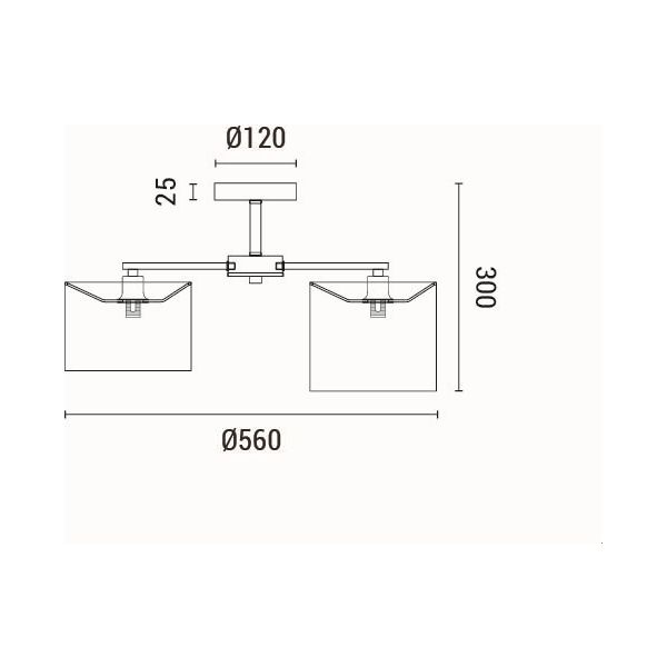 LÁMPARA COLGANTE DE TELA 6 LUCES 6xE14 MÁX 8W Ø580mm BLANCO ARTE ILLUMINA CLOUD