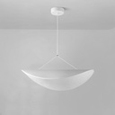 LÁMPARA DE TECHO COLGANTE LED 12W 540lm 3000K Ø500mm BLANCO ARTE ILLUMINA NEFI (copia)
