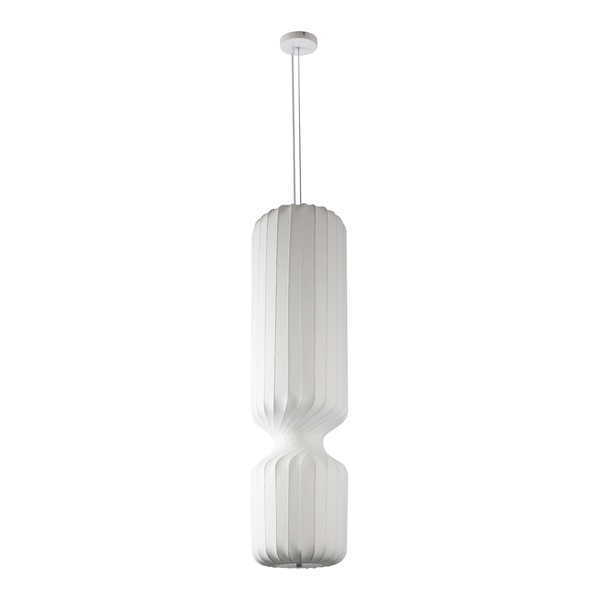LÁMPARA COLGANTE TYVEK - METAL, LUZ LED INDIVIDUAL 12W 675LM 3000K 250X2000MM BLANCO ARTE ILLUMINA NEONIS