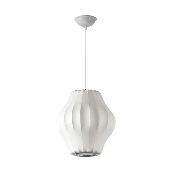 LÁMPARA DE TECHO COLGANTE TYVEK - METAL, UNA LUZ, 1xE27, MÁX. 15W, D300mm BLANCO, ARTE ILLUMINA ALLIONA