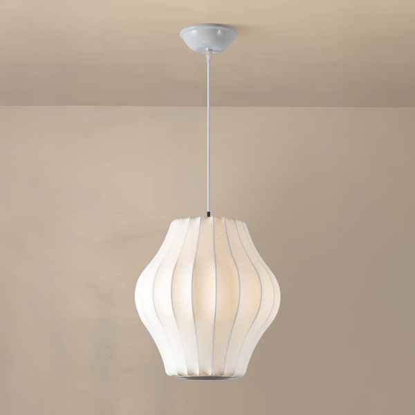 LÁMPARA DE TECHO COLGANTE TYVEK - METAL, UNA LUZ, 1xE27, MÁX. 15W, D300mm BLANCO, ARTE ILLUMINA ALLIONA