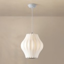 LÁMPARA DE TECHO COLGANTE TYVEK - METAL, UNA LUZ, 1xE27, MÁX. 15W, D300mm BLANCO, ARTE ILLUMINA ALLIONA