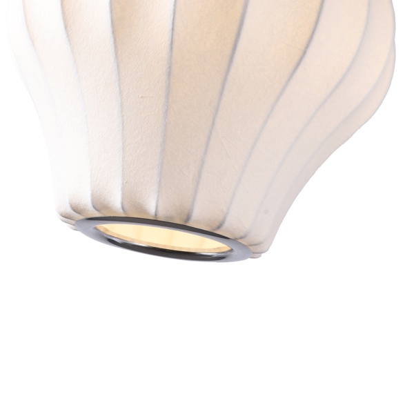 LÁMPARA DE TECHO COLGANTE TYVEK - METAL, UNA LUZ, 1xE27, MÁX. 15W, D300mm BLANCO, ARTE ILLUMINA ALLIONA