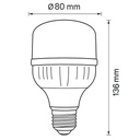 BOMBILLA "HAMMER" SMD T80 16W E27 100-277V