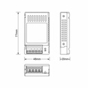 DRIVER METÁLICO PARA TIRA LED 24V DC 25W IP20 PLUS