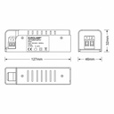 DRIVER METALICO SLIM PARA TIRA LED 24V DC 60W IP20 PLUS