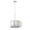 LÁMPARA DE TECHO COLGANTE TYVEK - METAL 1xE27, MÁX. 15W, D400X165mm, BLANCO, ARTE ILLUMINA POMPIA