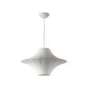 LÁMPARA DE TECHO COLGANTE TYVEK - META, 2xE27, MÁXIMO 15W, D500x350mm, BLANCO, ARTE ILLUMINA AVIRA