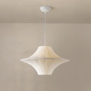 LÁMPARA DE TECHO COLGANTE TYVEK - META, 2xE27, MÁXIMO 15W, D500x350mm, BLANCO, ARTE ILLUMINA AVIRA